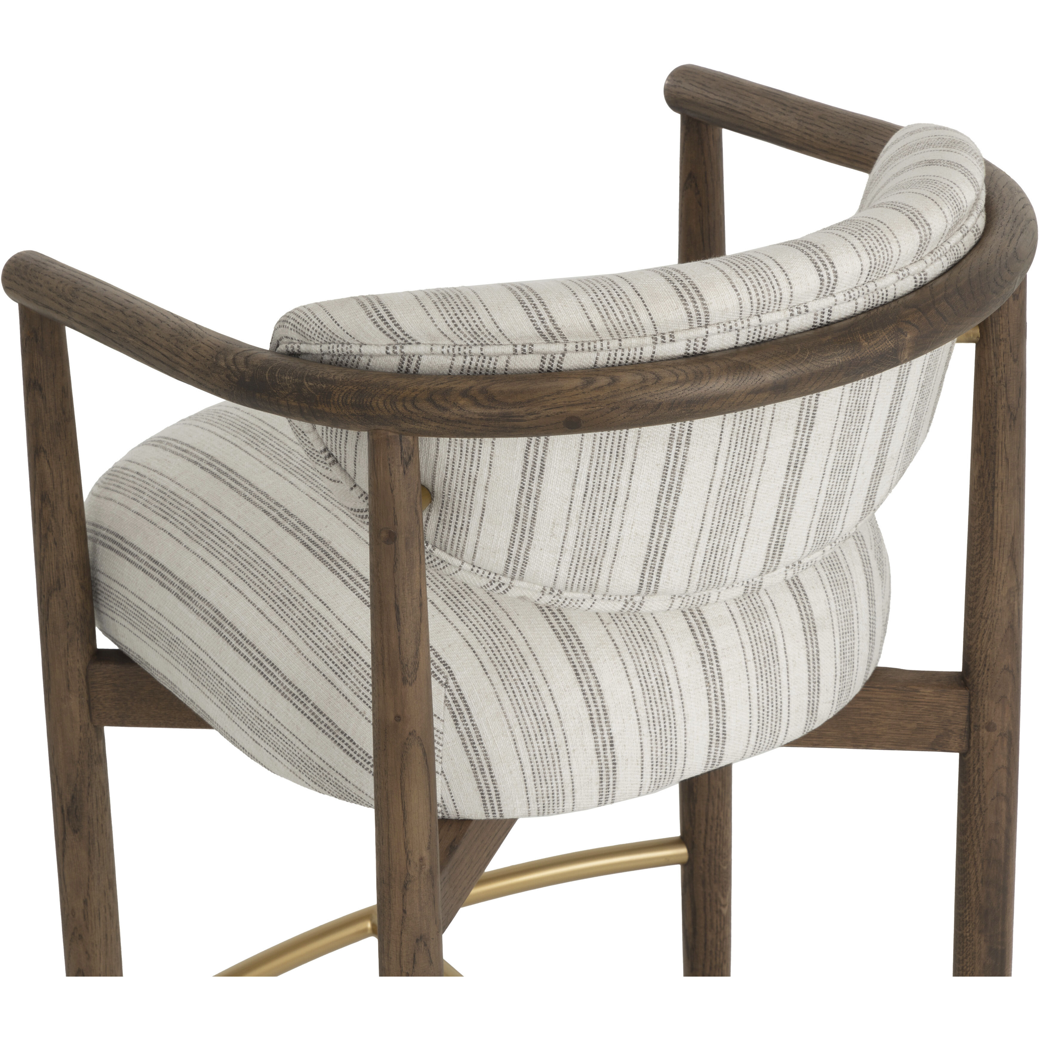 Sigrid 40.75 inch Antique Brown / Gifford Script Barstool